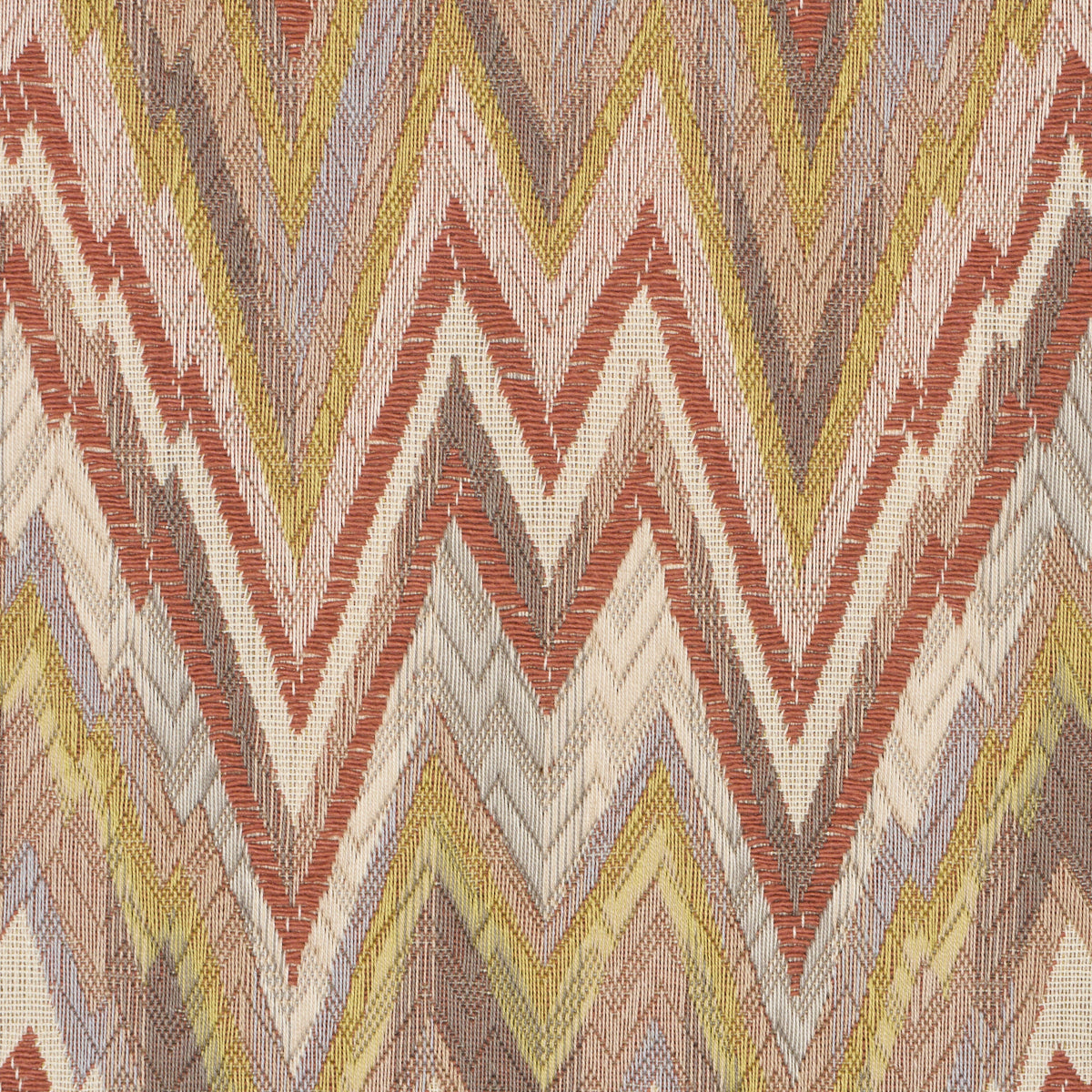 VALKYRIE-FLAME-STITCH-TERRACOTTA-HILLS-SCHUMACHER-68943 - Schumacher Fabric