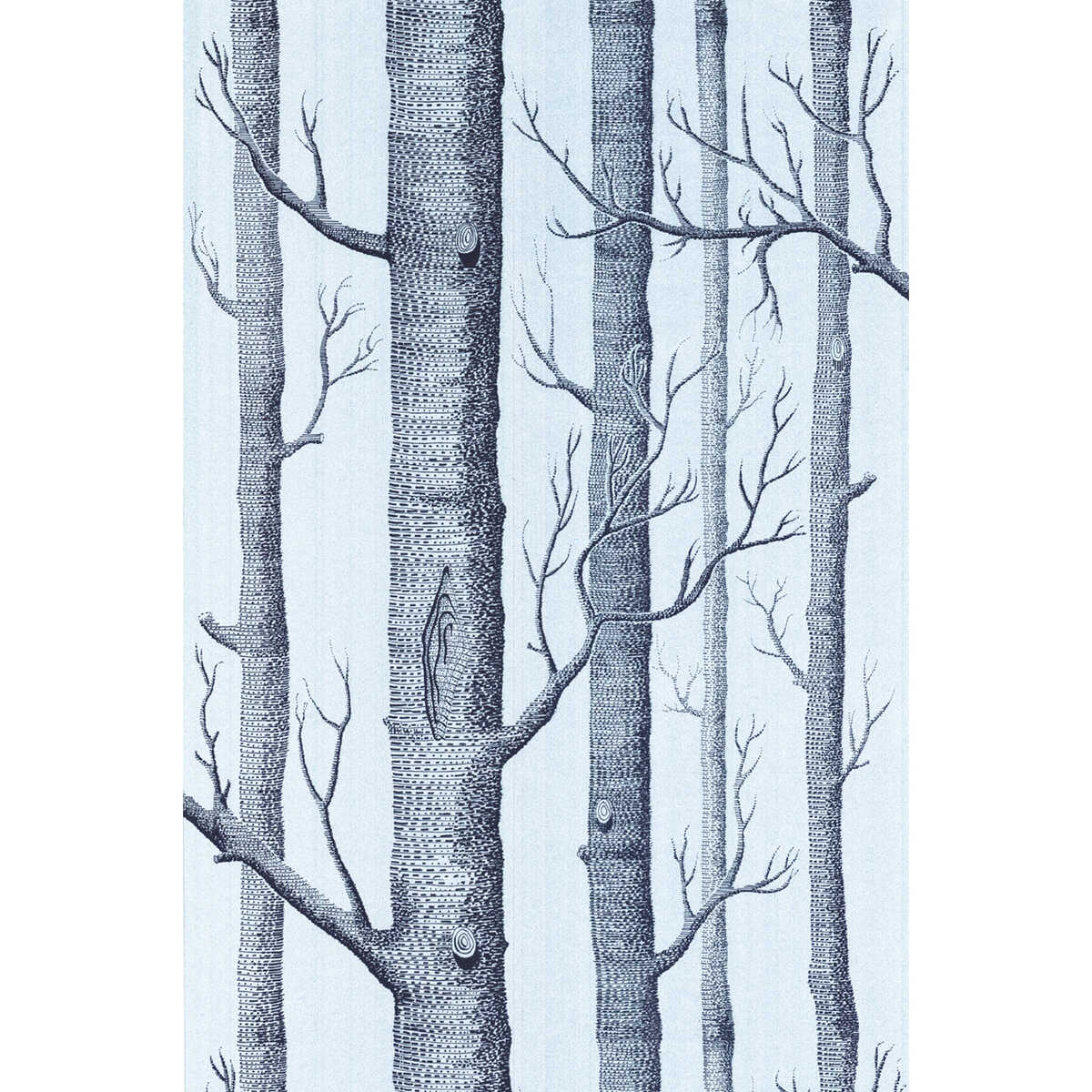 Woods - Choc/Silver - COLE & SON Wallpaper