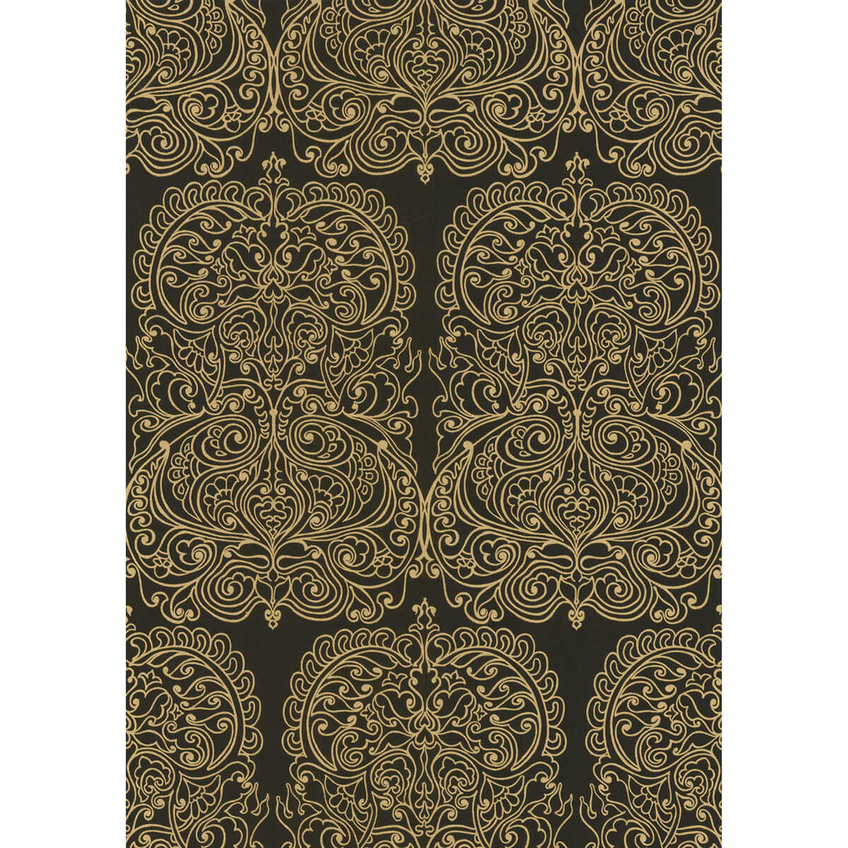 Alpana - Gold/Onyx - COLE & SON Wallpaper