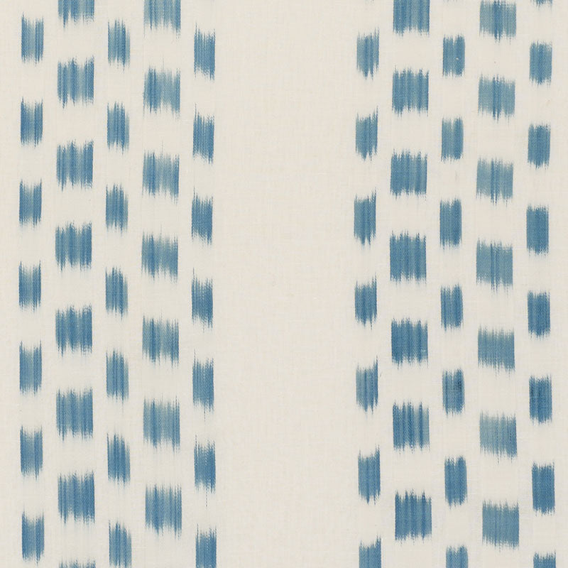 Izmir Ikat Stripe - Sky - Schumacher 69472 Fabric - Schumacher Fabric