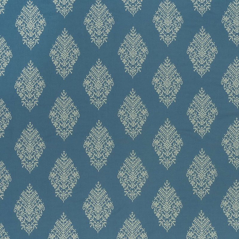 Zinda Embroidery - Bay - Schumacher 70221 Fabric - Schumacher Fabric