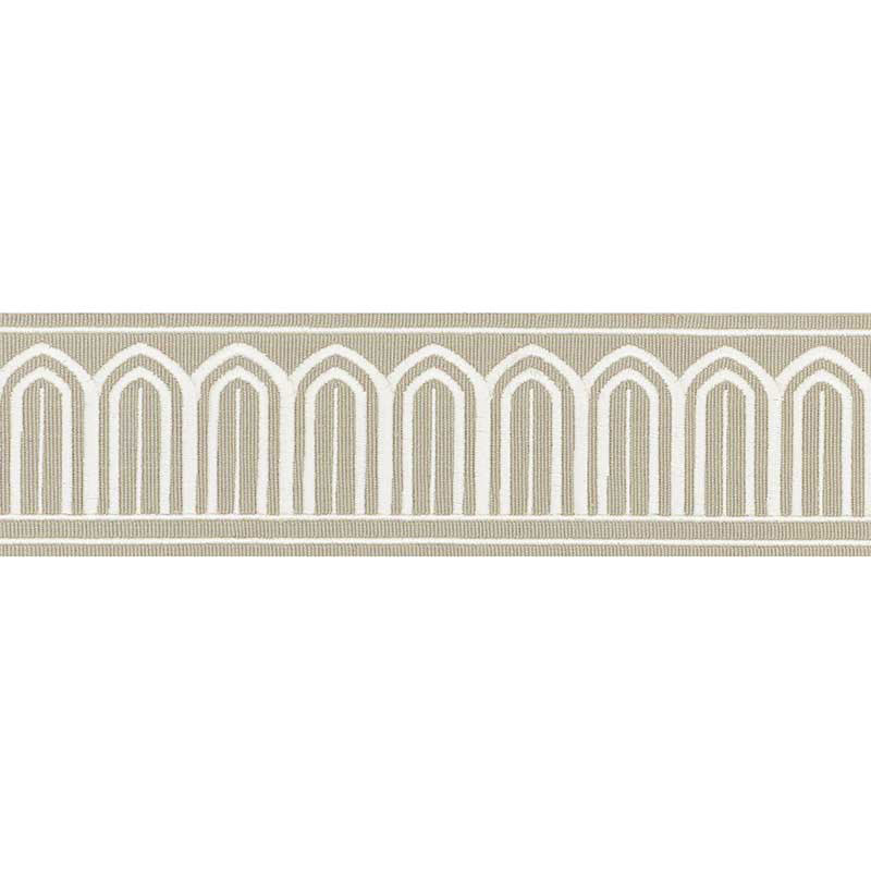 ARCHES-EMBROIDERED-TAPE-MEDIUM-TAUPE-SCHUMACHER-70765 - Schumacher Trim
