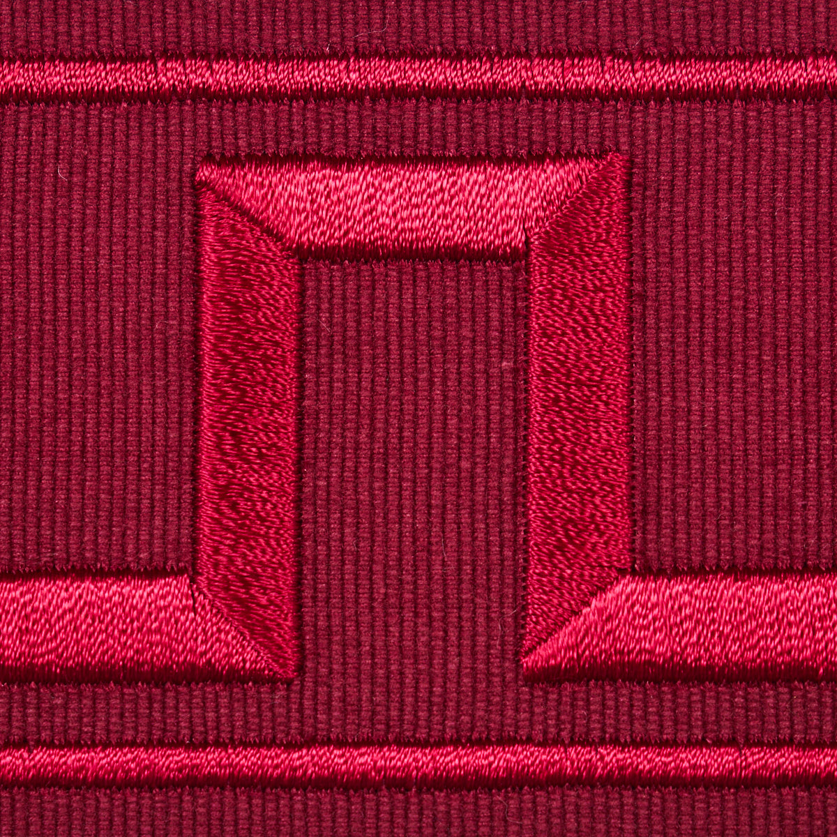 GREEK-KEY-EMBROIDERED-TAPE-BURGUNDY-SCHUMACHER-70805 - Schumacher Trim