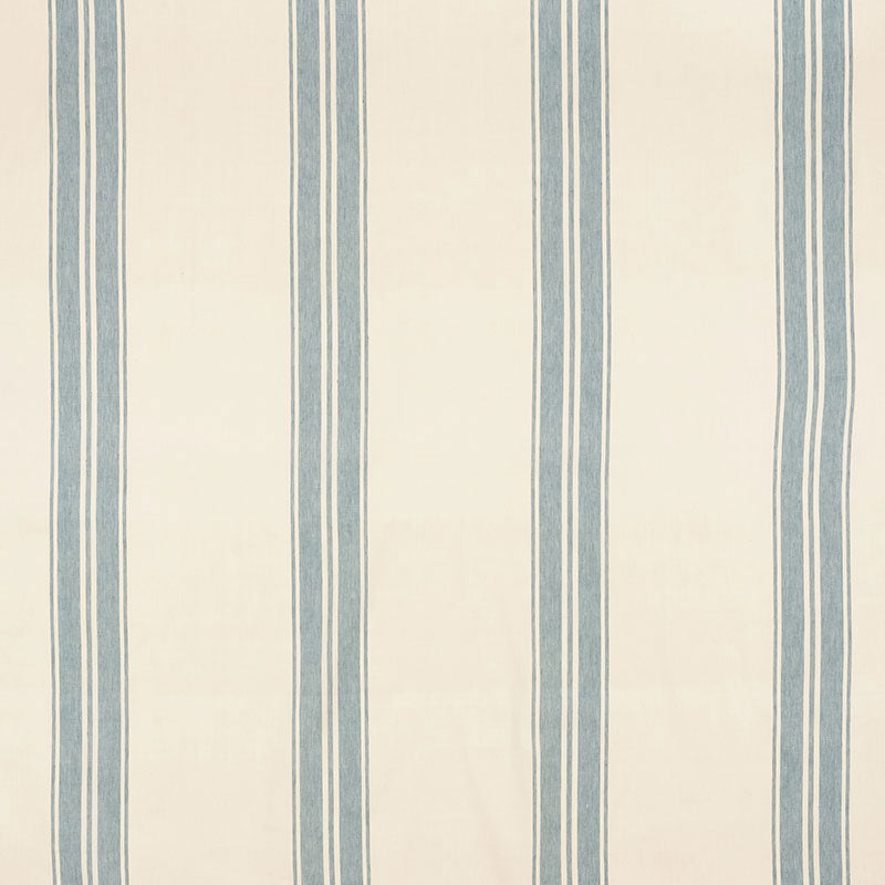 Brentwood Stripe - China Blue - Schumacher 70871 Fabric - Schumacher Fabric