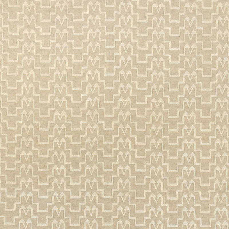 Turkish Step - Ivory/Natural - Schumacher 71241 Fabric - Schumacher Fabric