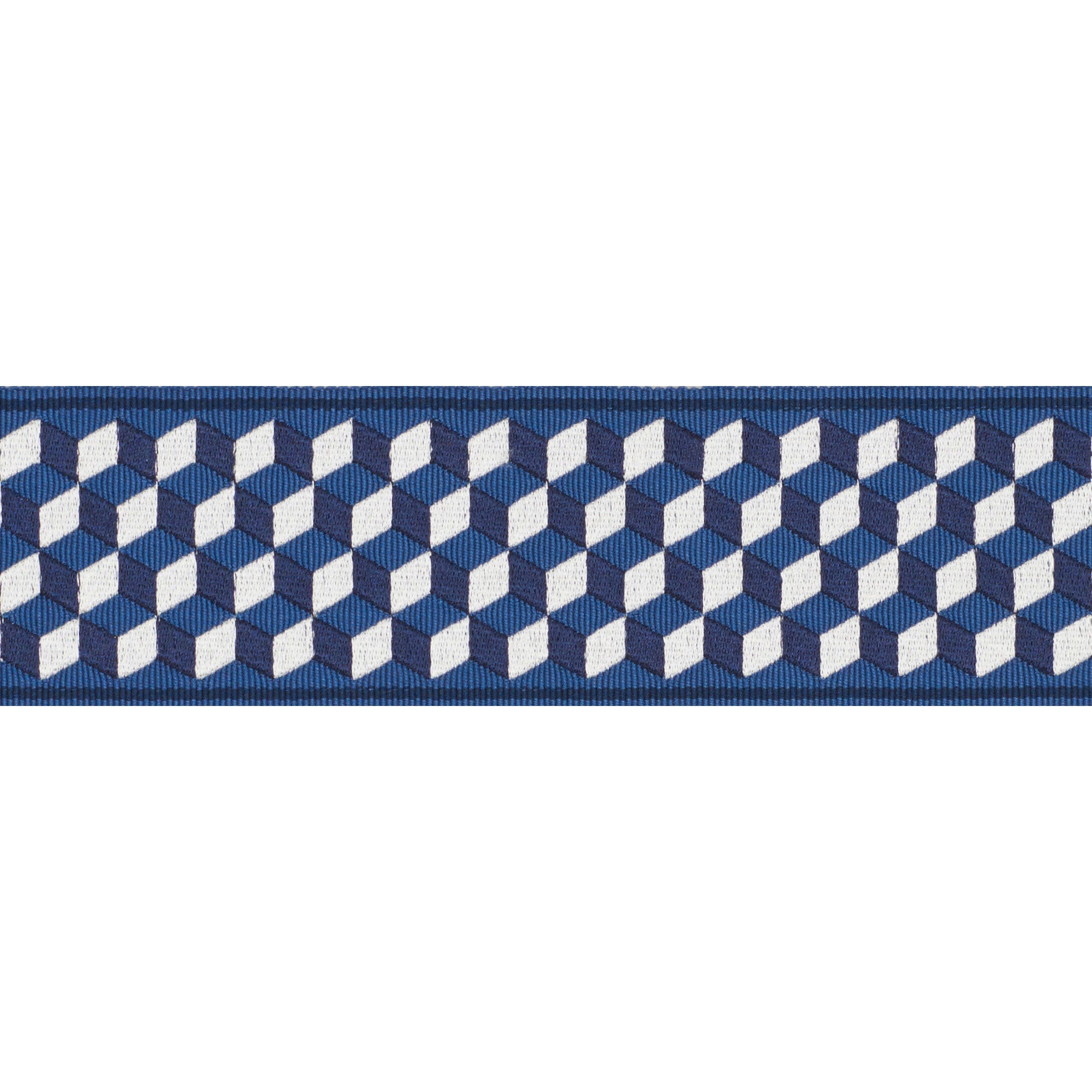 TUMBLING-BLOCKS-TAPE-BLEU-SCHUMACHER-71261 - Schumacher Recortar