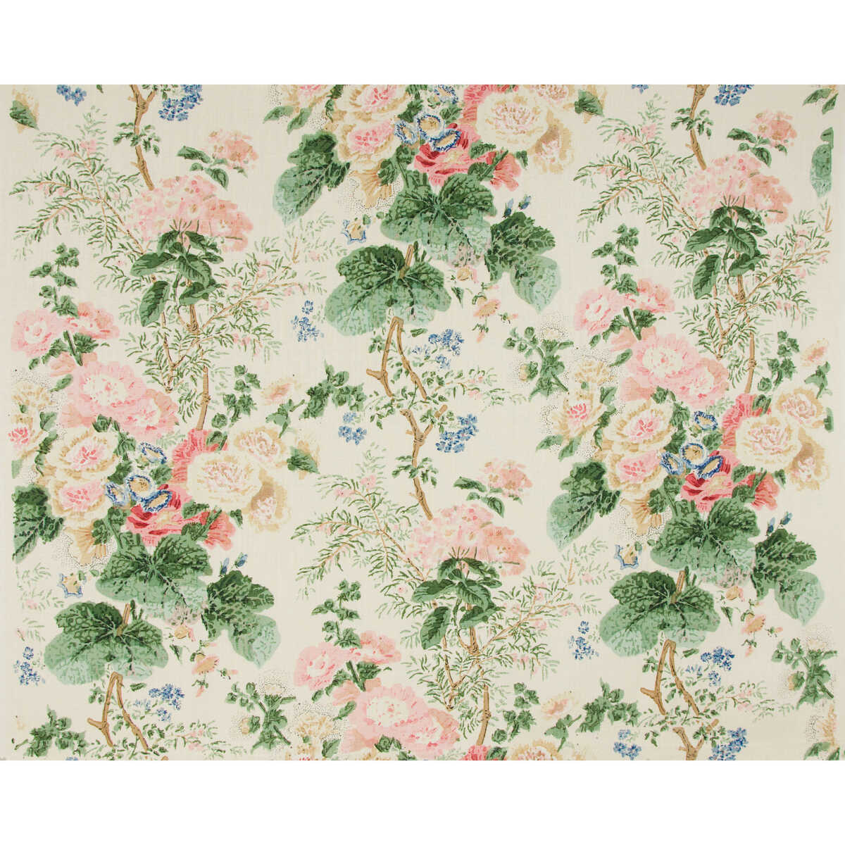 Hollyhock Hdb - White/Coral - LEE JOFA Fabric