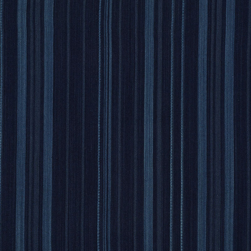 Cajamarca Stripe - Indigo - Schumacher 71880 Fabric - Schumacher Fabric