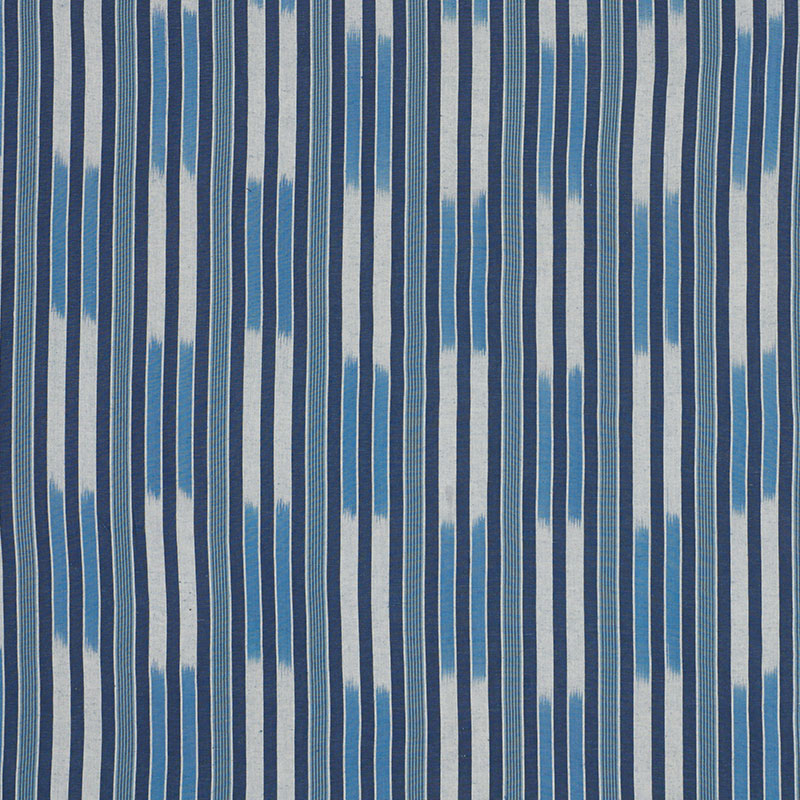Cusco Ikat - Blue - Schumacher 71970 -Fabric - Schumacher Fabric