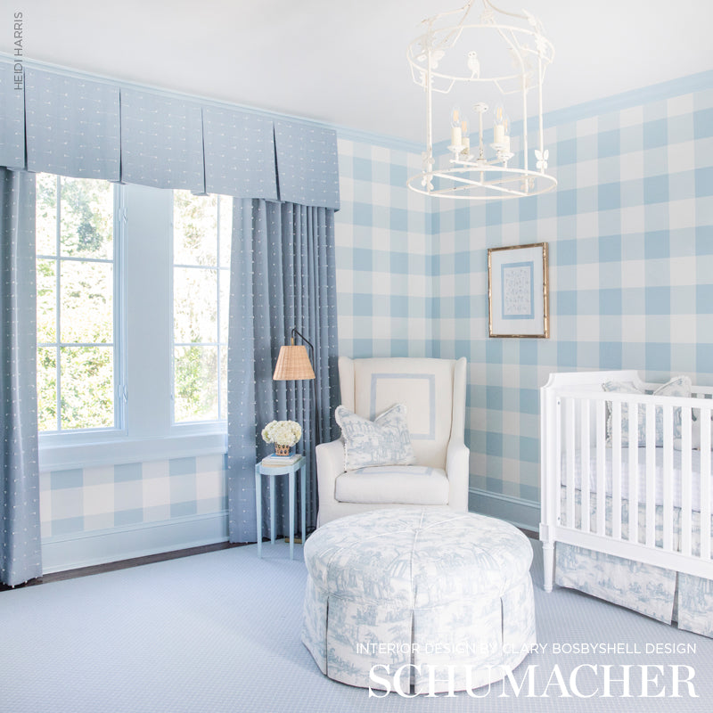 Teton - Sky - Schumacher 72571 Fabric - Schumacher Fabric