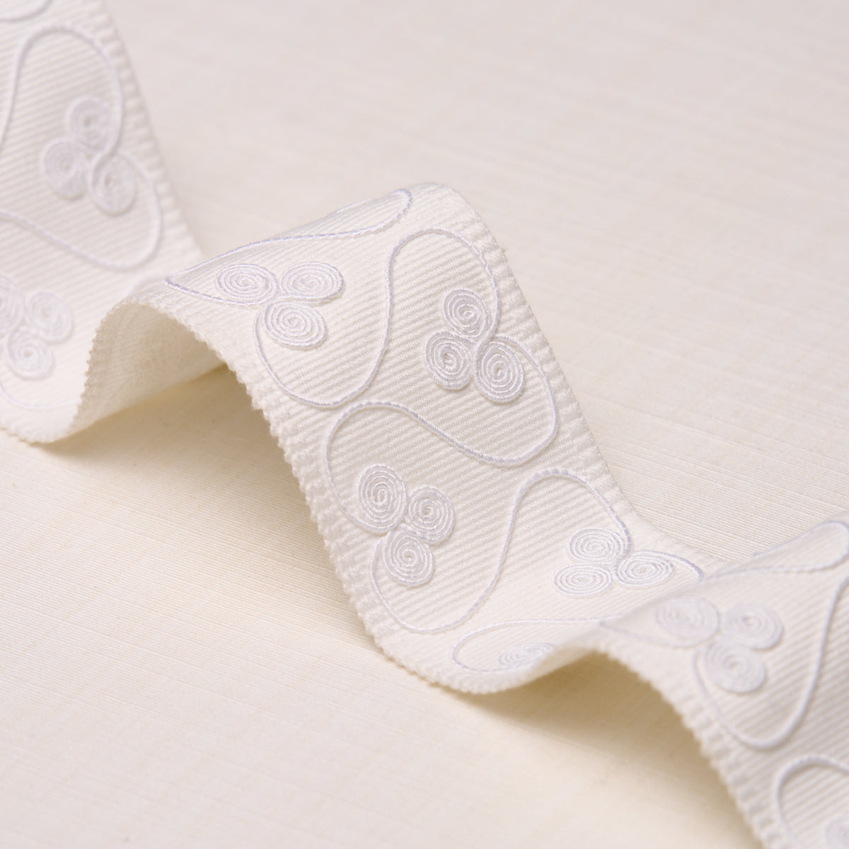 Coquette Tape - White - Schumacher 72747 Trim - Schumacher Trim
