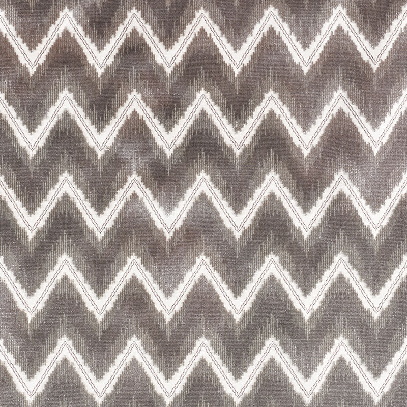 CHEVRON-VELVET-GREY-SCHUMACHER-72841 - Schumacher Fabric