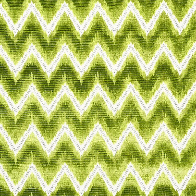 Chevron Velvet - Leaf - Schumacher 72843 Fabric - Schumacher Fabric