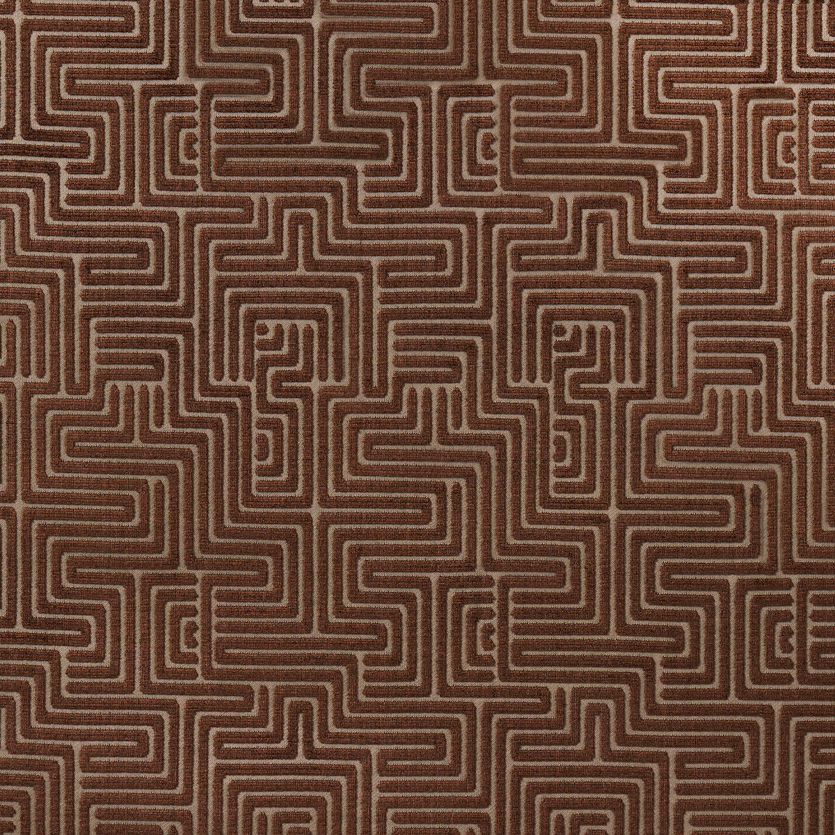Lisboa Velvet - Bronze - Schumacher 72957 Fabric - Schumacher Fabric