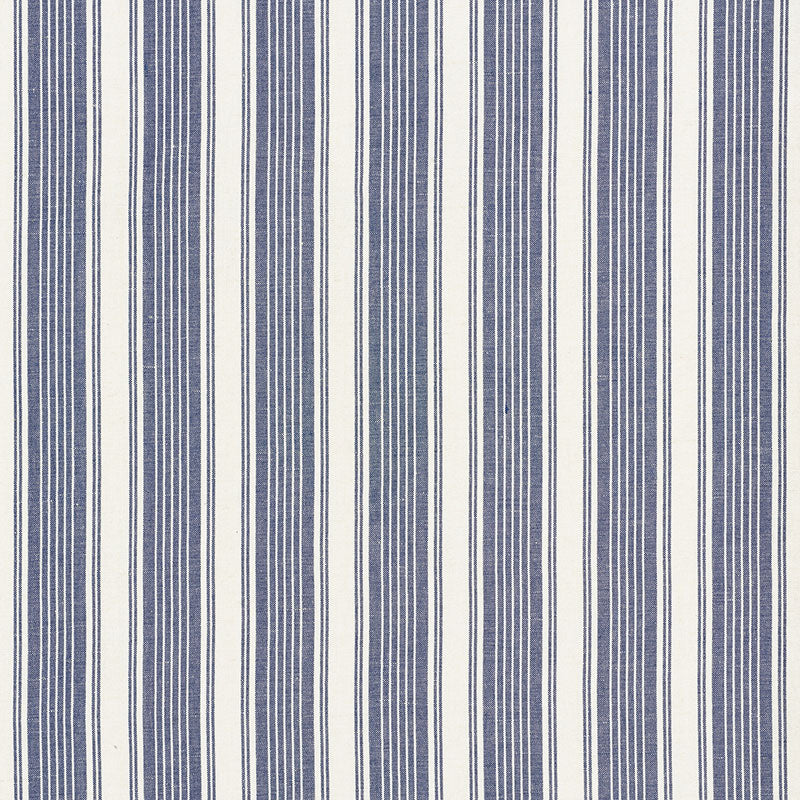 OJAI-STRIPE-INDIGO-SCHUMACHER-73002 - Schumacher Fabric