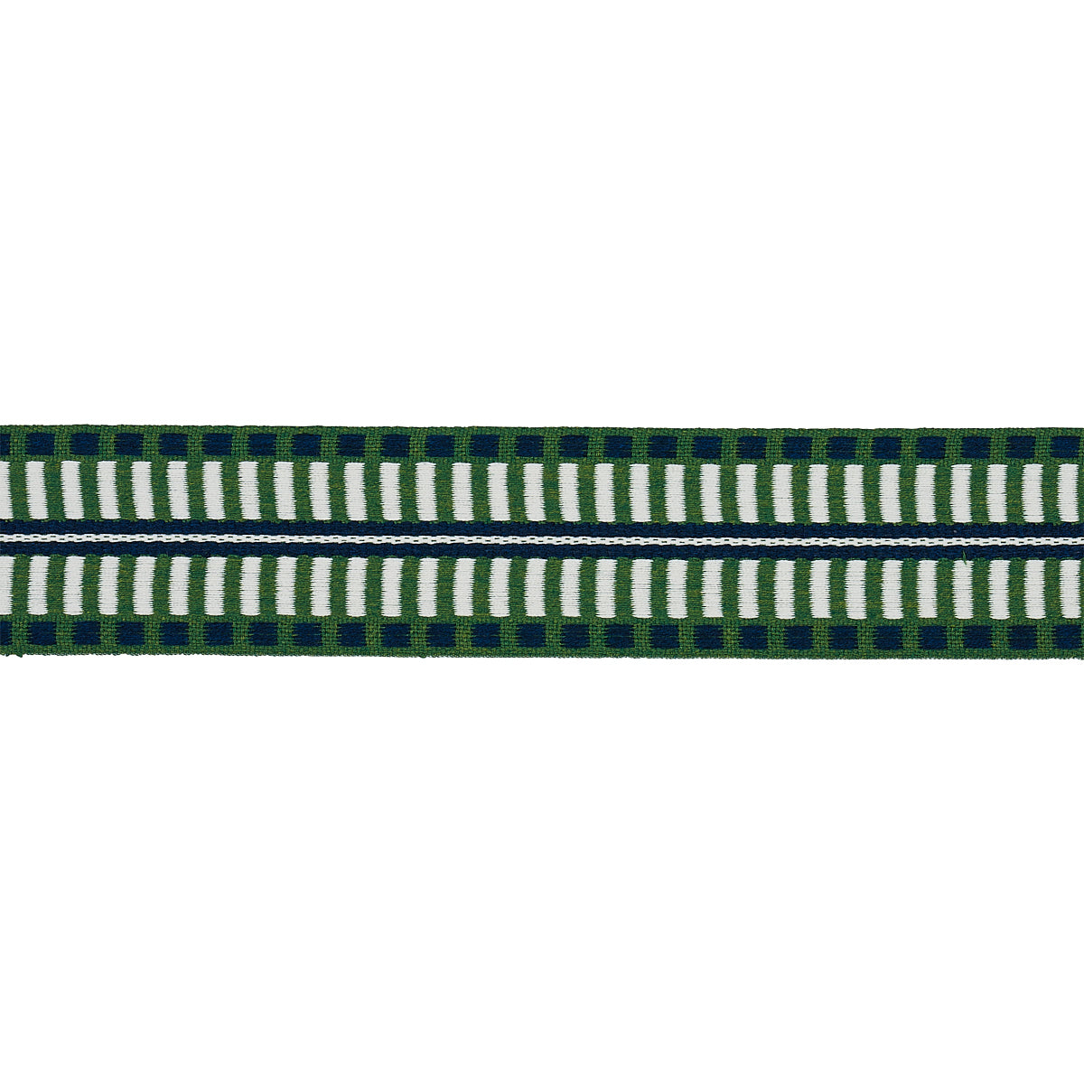JACOBSEN-TAPE-INDOOR-OUTDOOR-EMERALD-SCHUMACHER-73632 - Schumacher Trim