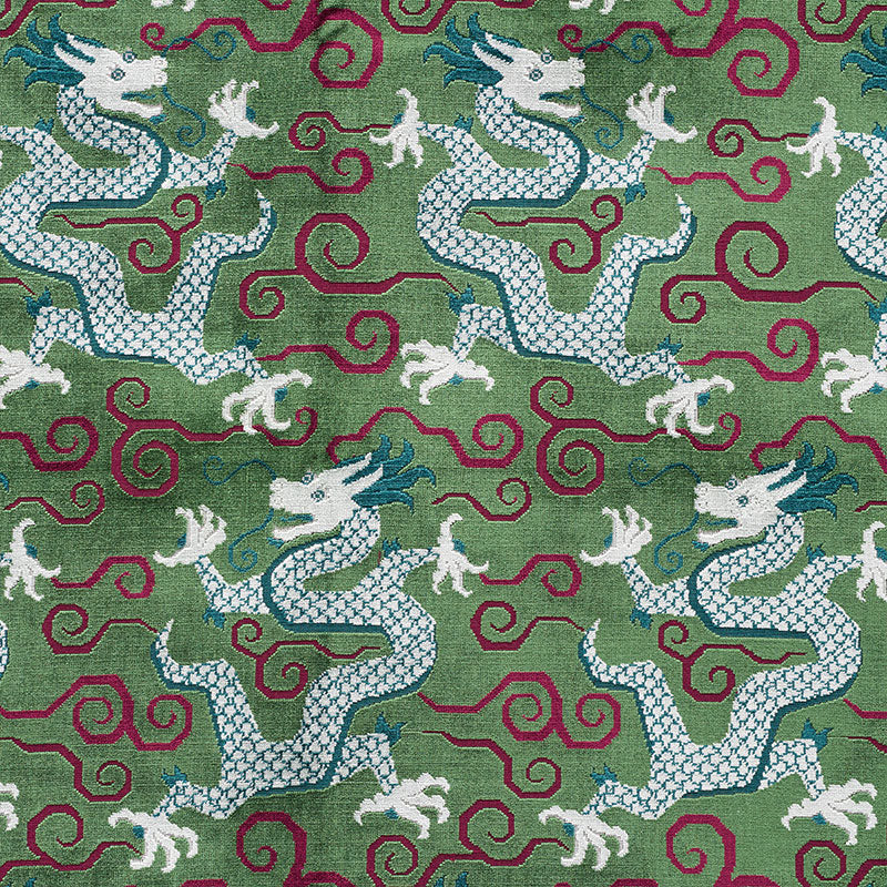 Bixi Velvet - Emerald - Schumacher 73971 Fabric - Schumacher Fabric