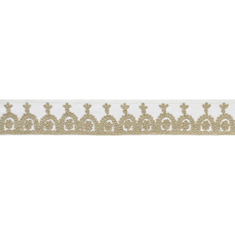 NOELIA-EMBROIDERED-TAPE-IVORY-SCHUMACHER-74150 - Schumacher Recortar