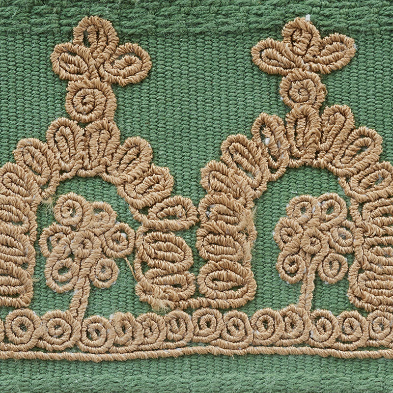 NOELIA-EMBROIDERED-TAPE-JADE-SCHUMACHER-74151 - Schumacher Recortar