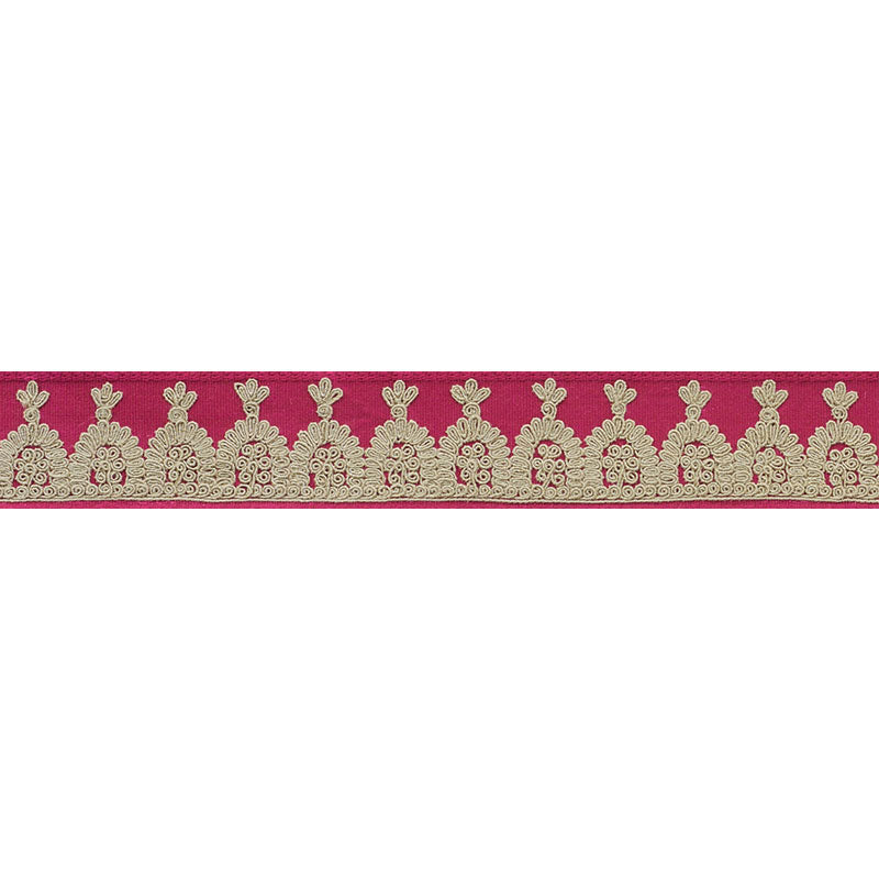 NOELIA-EMBROIDERED-TAPE-GARNET-SCHUMACHER-74152 - Schumacher Recortar
