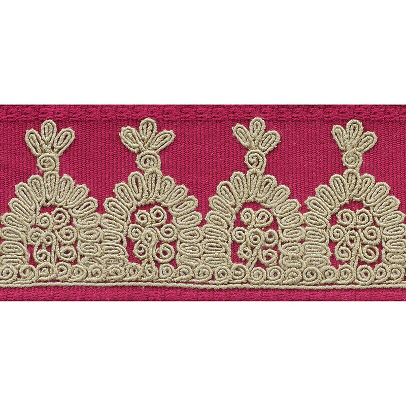 NOELIA-EMBROIDERED-TAPE-GARNET-SCHUMACHER-74152 - Schumacher Recortar