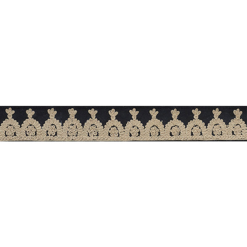 NOELIA-EMBROIDERED-TAPE-ONYX-SCHUMACHER-74154 - Schumacher Recortar