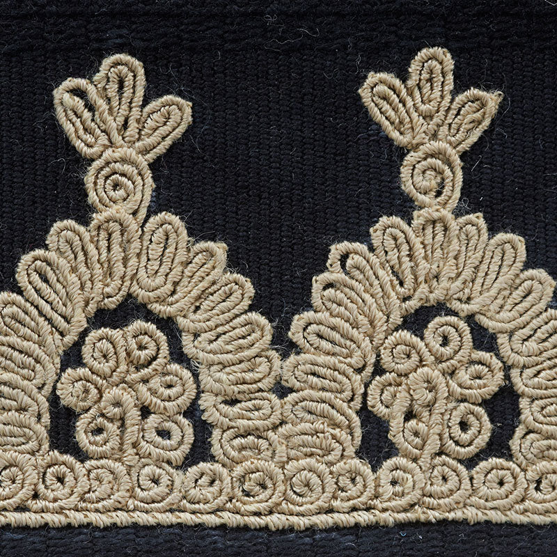 NOELIA-EMBROIDERED-TAPE-ONYX-SCHUMACHER-74154 - Schumacher Recortar