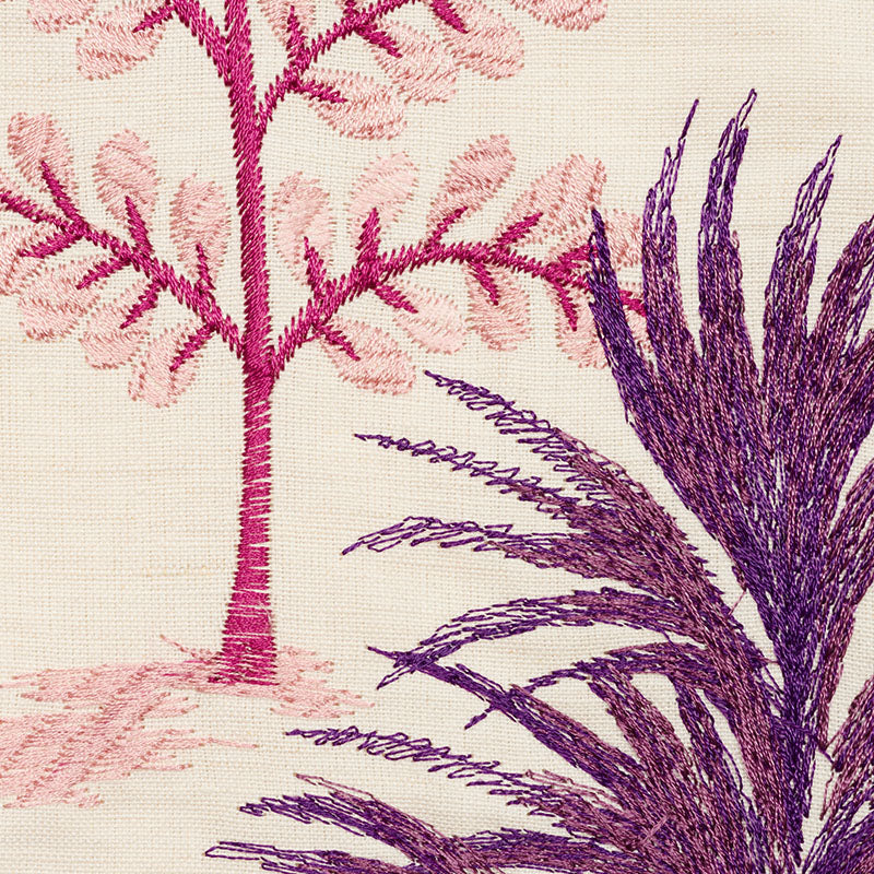 PANDORA-EMBROIDERY-AUBERGINE-SCHUMACHER-74171 - Schumacher Fabric