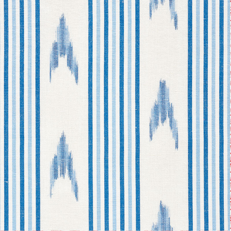 SANTA-BARBARA-IKAT-INDIGO-SCHUMACHER-74220 - Schumacher Fabric