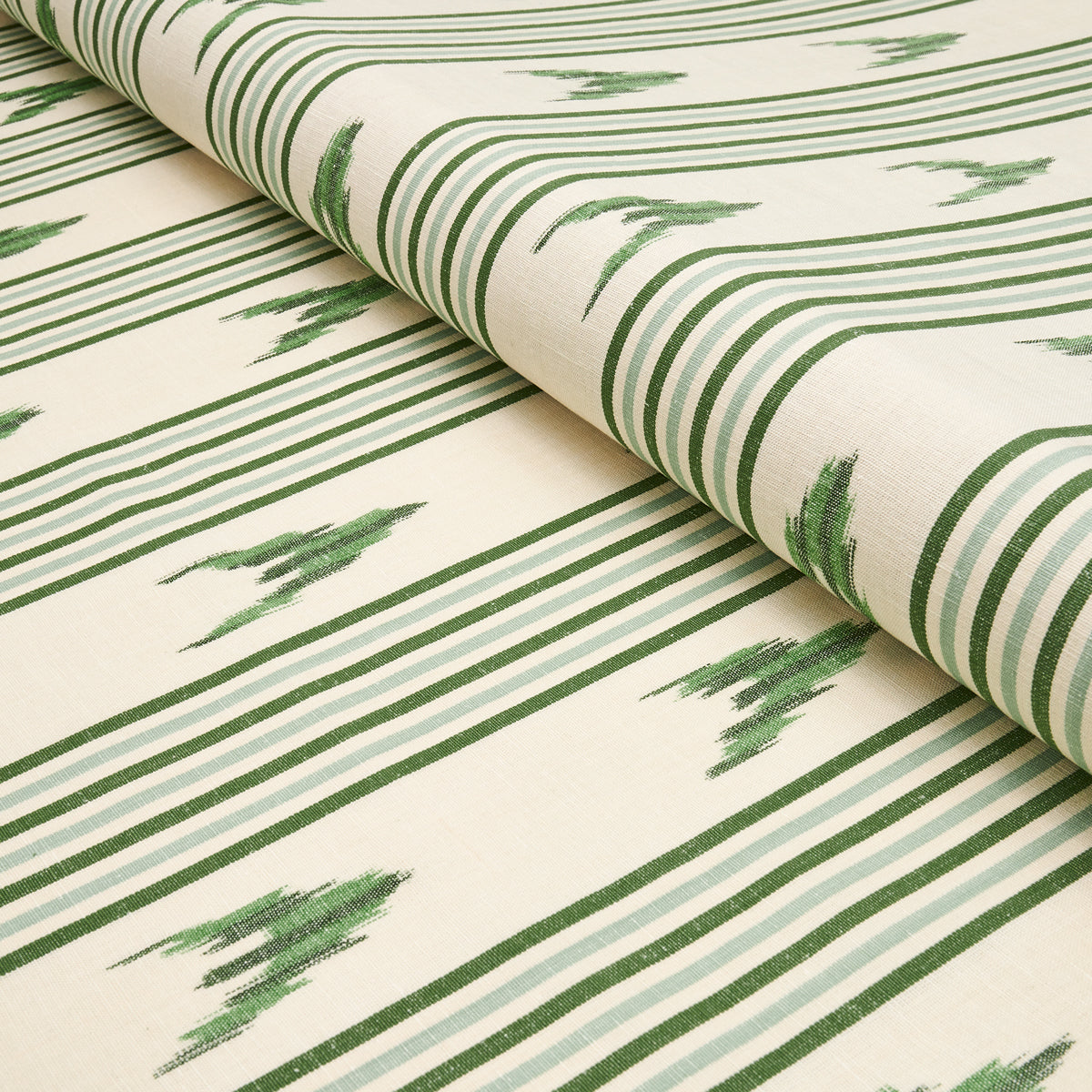 SANTA-BARBARA-IKAT-LEAF-GREEN-SCHUMACHER-74224 - Schumacher Fabric