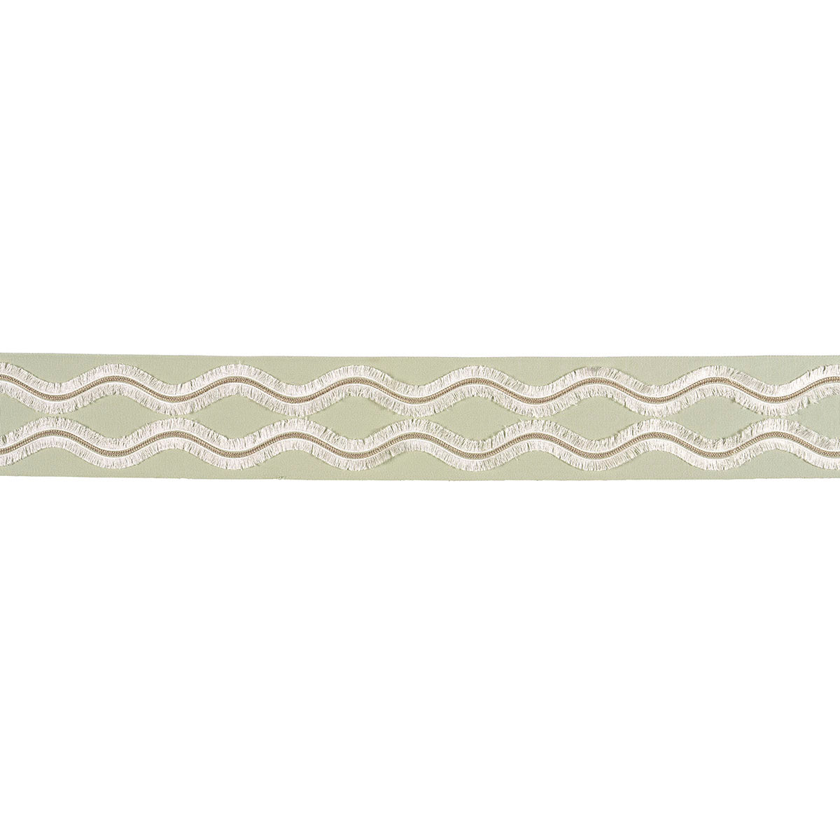 OGEE-EMBROIDERED-TAPE-SEAGLASS-SCHUMACHER-74335 - Schumacher Recortar