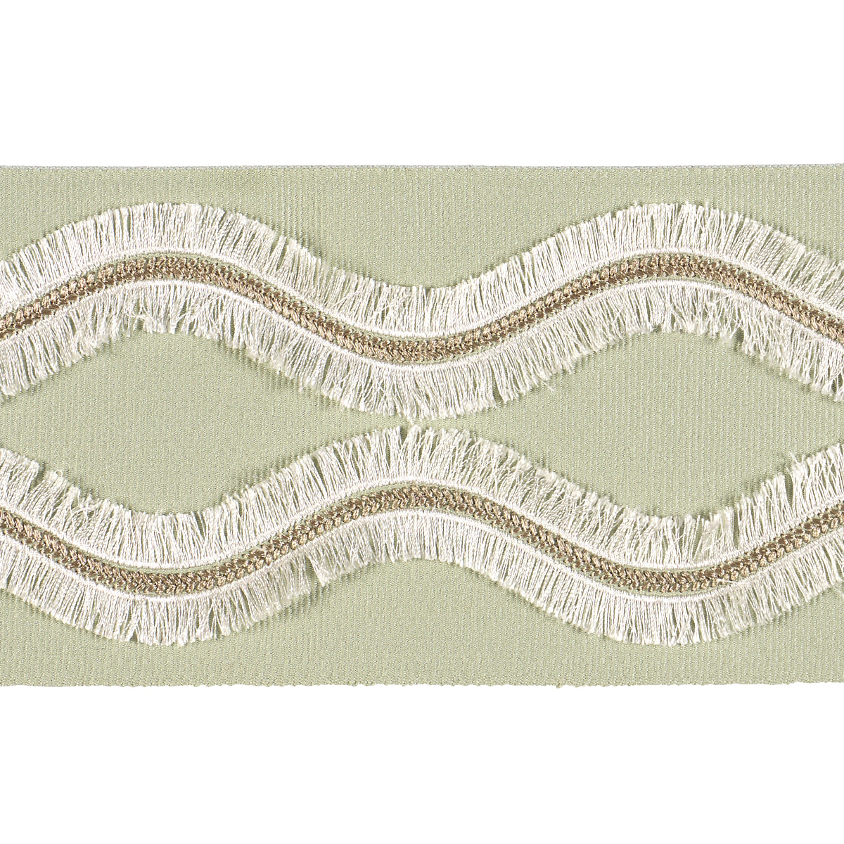 OGEE-EMBROIDERED-TAPE-SEAGLASS-SCHUMACHER-74335 - Schumacher Recortar