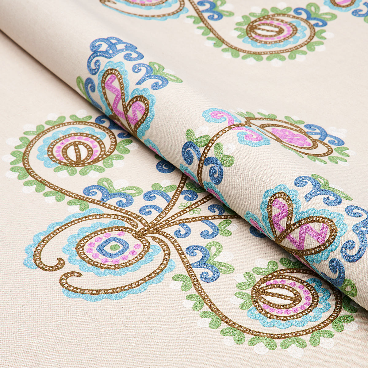 ESTRELLA-EMBROIDERY-JEWEL-SCHUMACHER-74453 - Schumacher Fabric