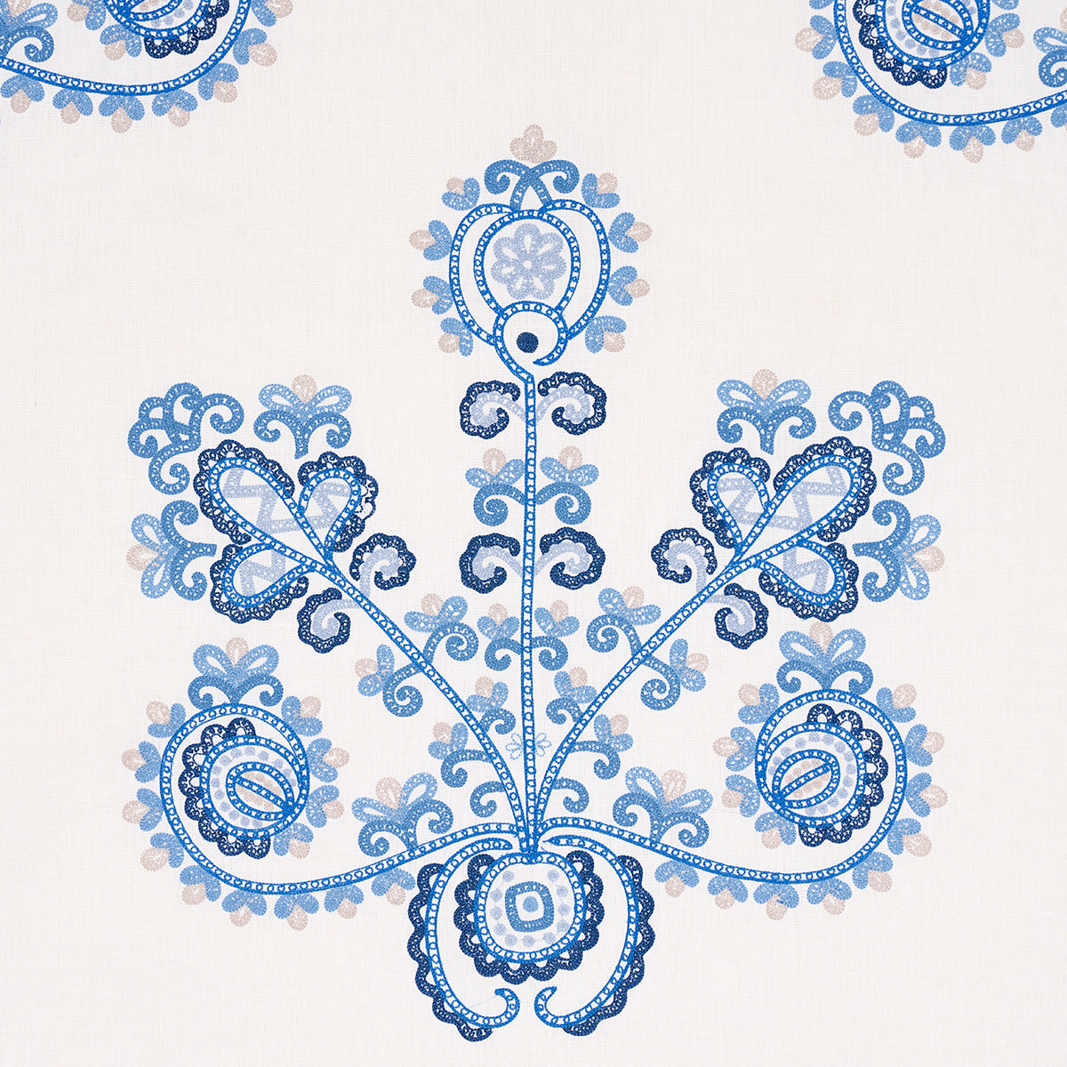 ESTRELLA-EMBROIDERY-PORCELAIN-SCHUMACHER-74454 - Schumacher Fabric