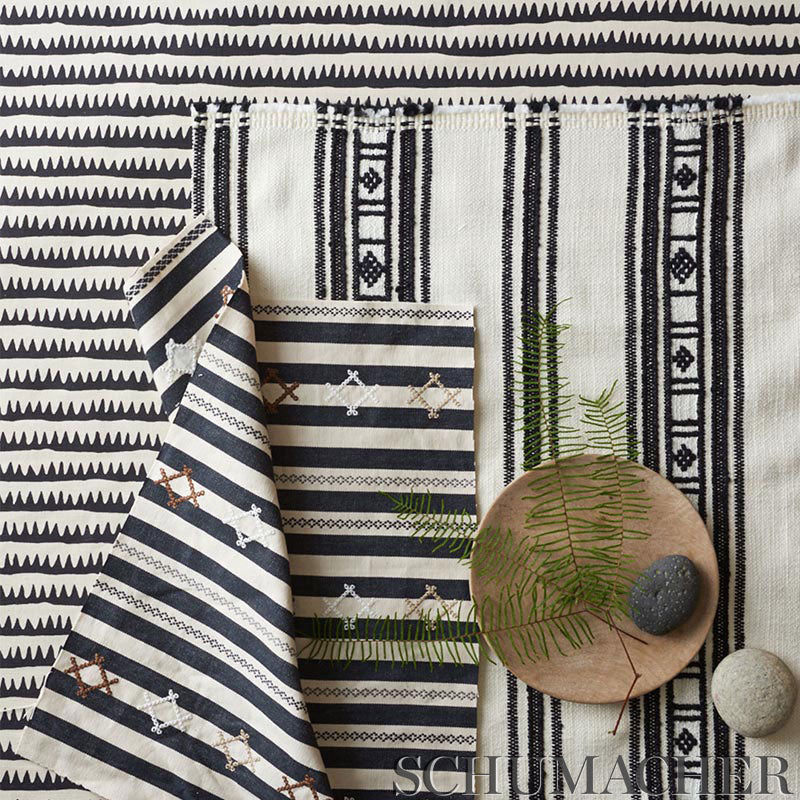 RHODES-STRIPE-NAVY-SCHUMACHER-74460 - Schumacher Fabric