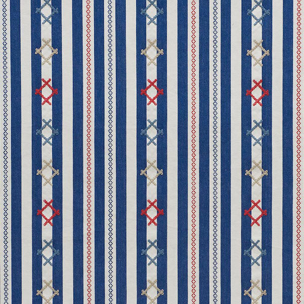 RHODES-STRIPE-NAVY-SCHUMACHER-74460 - Schumacher Fabric