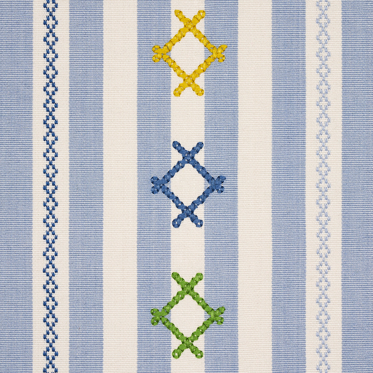 RHODES-STRIPE-SKY-SCHUMACHER-74462 - Schumacher Fabric