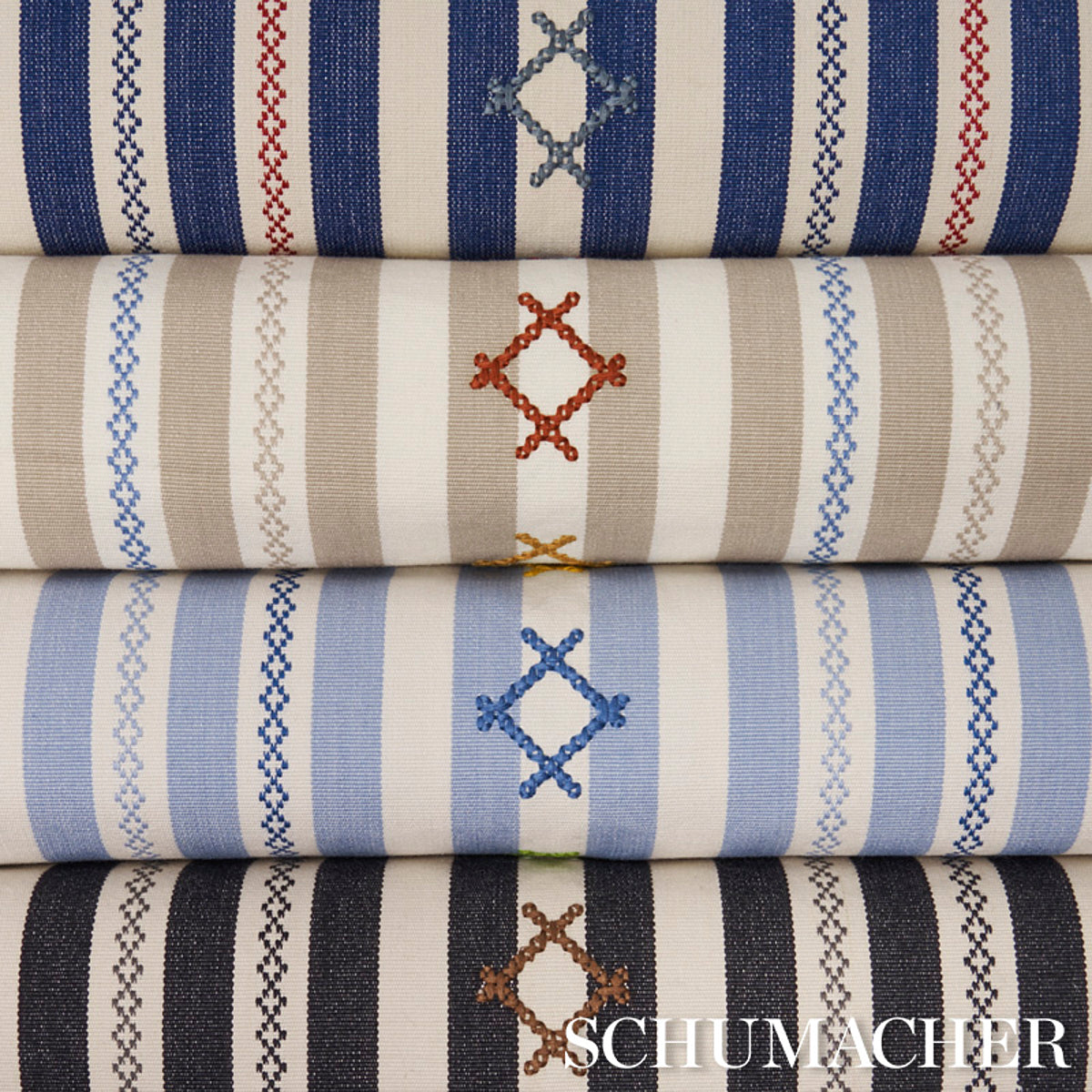 RHODES-STRIPE-NEUTRAL-SCHUMACHER-74463 - Schumacher Fabric