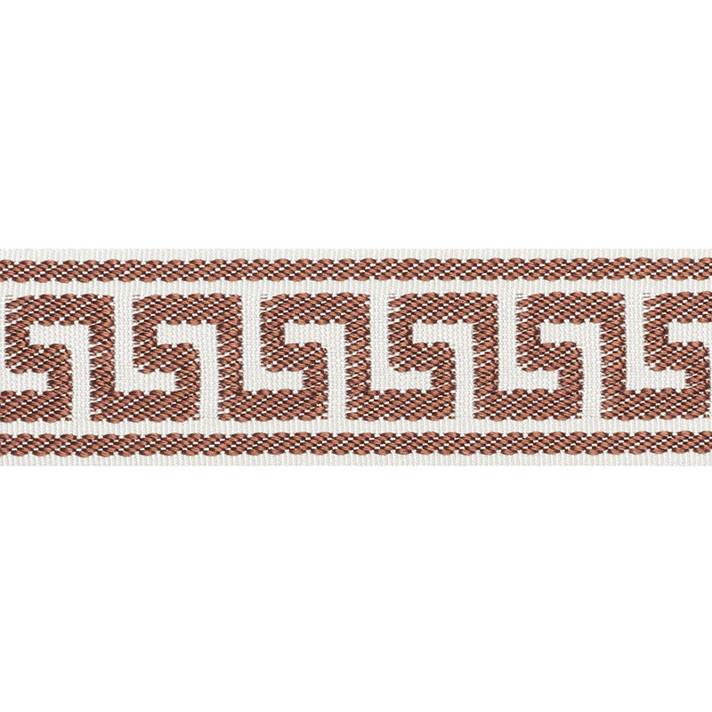 ETIENNE-SILK-GREEK-KEY-NARROW-BROWN-SCHUMACHER-74684 - Schumacher Trim