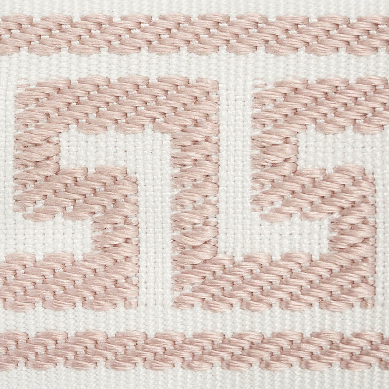 ETIENNE-SILK-GREEK-KEY-NARROW-BLUSH-SCHUMACHER-74689 - Schumacher Trim