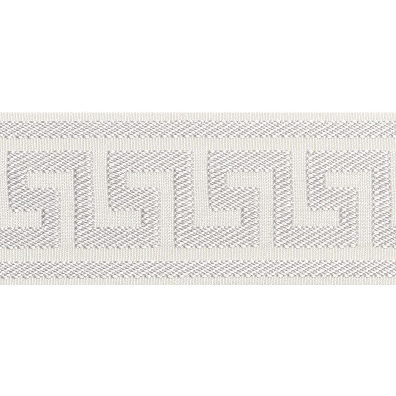 ETIENNE-SILK-GREEK-KEY-WIDE-DOVE-SCHUMACHER-74700 - Schumacher Trim