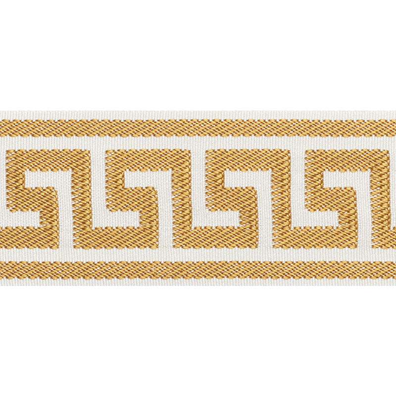 ETIENNE-SILK-GREEK-KEY-WIDE-GOLD-SCHUMACHER-74703 - Schumacher Trim