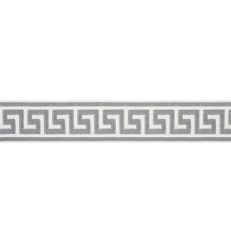 ETIENNE-SILK-GREEK-KEY-WIDE-GREY-SCHUMACHER-74708 - Schumacher Trim