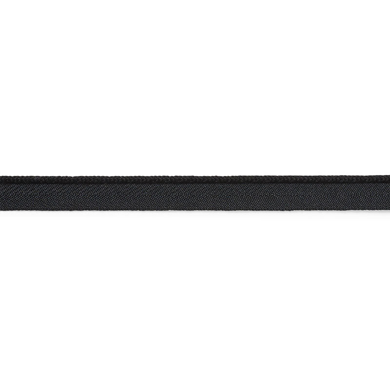 CEDRIC-COTTON-LIP-CORD-NARROW-BLACK-SCHUMACHER-74765 - Schumacher Trim