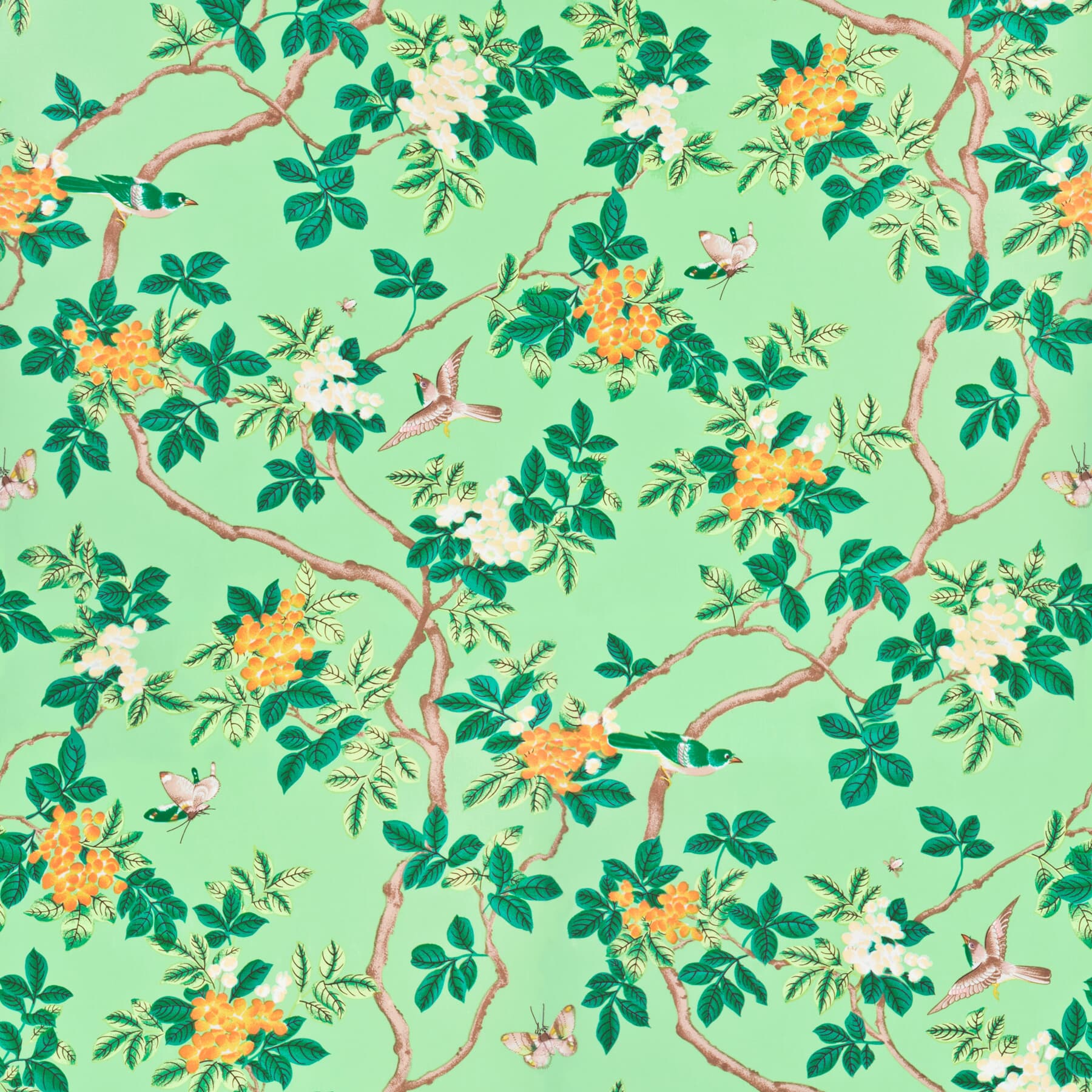 7544-15 Bird & Butterfly by Stout Fabric