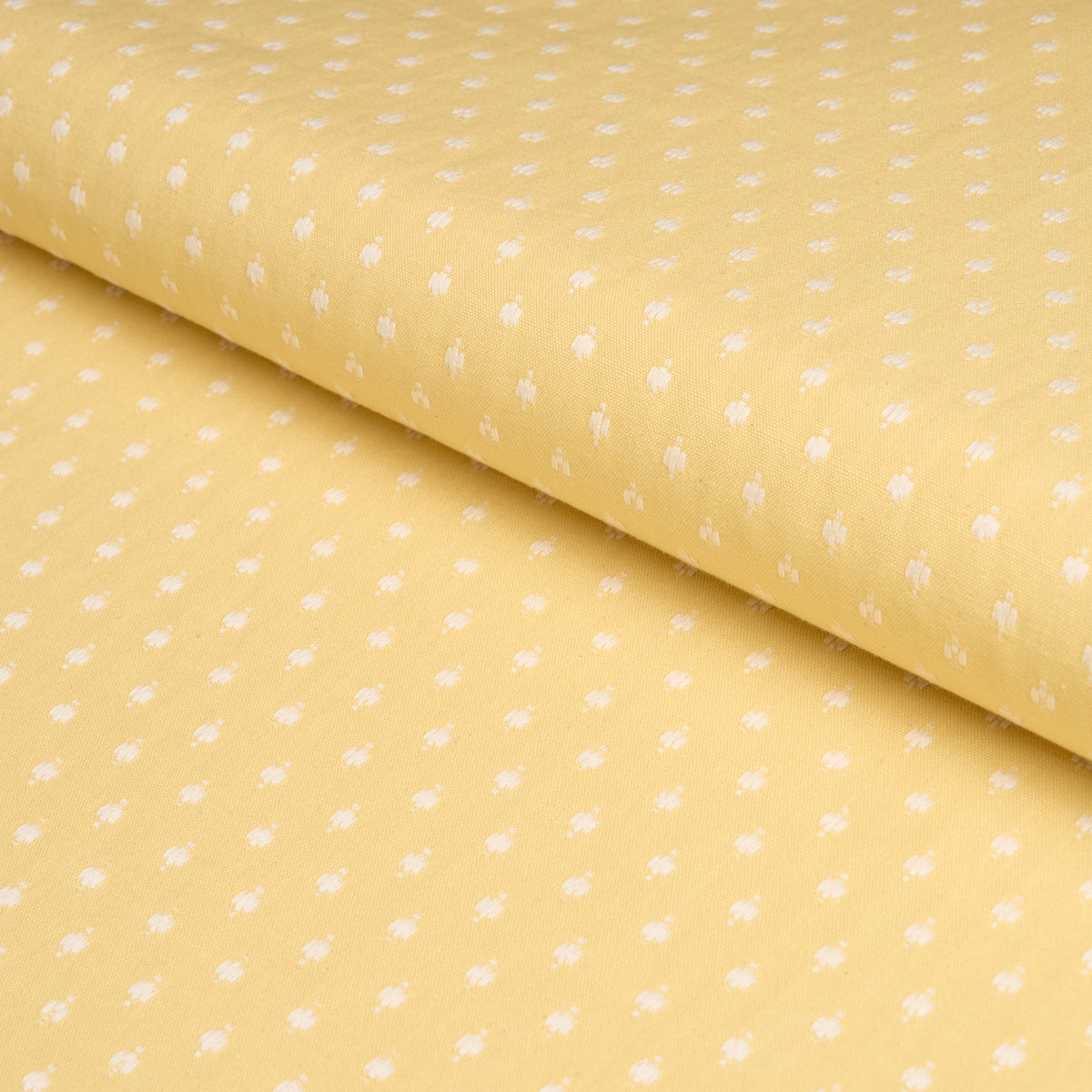 Barlow - Ivory On Yellow - Schumacher 75534 Fabric - Schumacher Fabric
