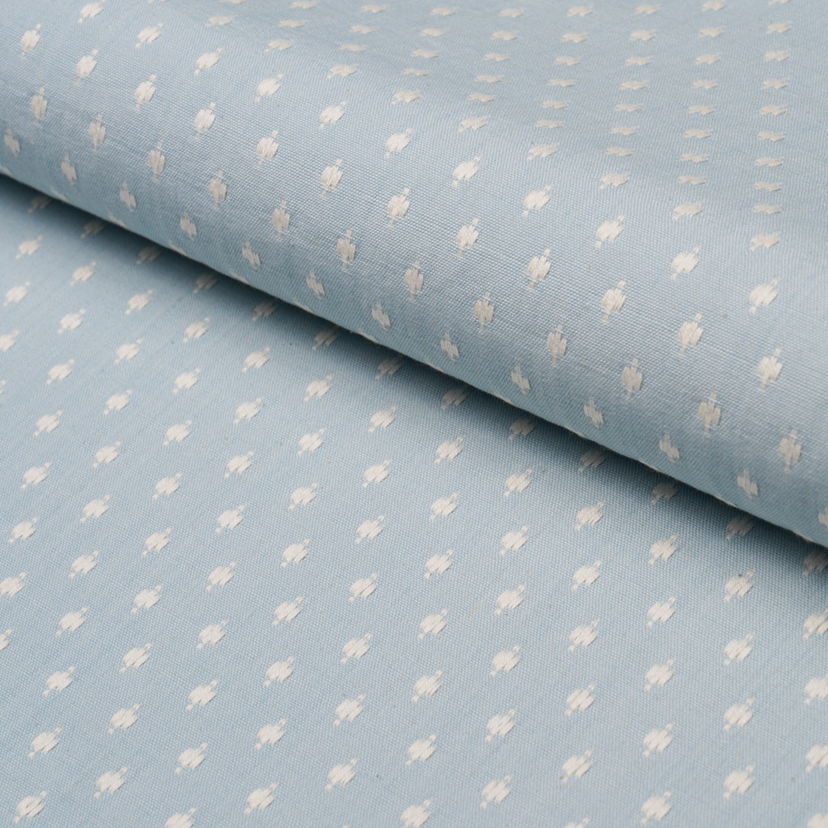 Barlow - Soft Blue - Schumacher 75538 Fabric - Schumacher Fabric