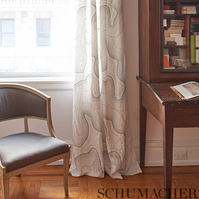 TOPO-BEADED-SHEER-BLUSH-SCHUMACHER-75900 - Schumacher Fabric
