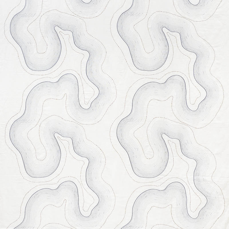TOPO-BEADED-SHEER-SLATE-SCHUMACHER-75901 - Schumacher Fabric