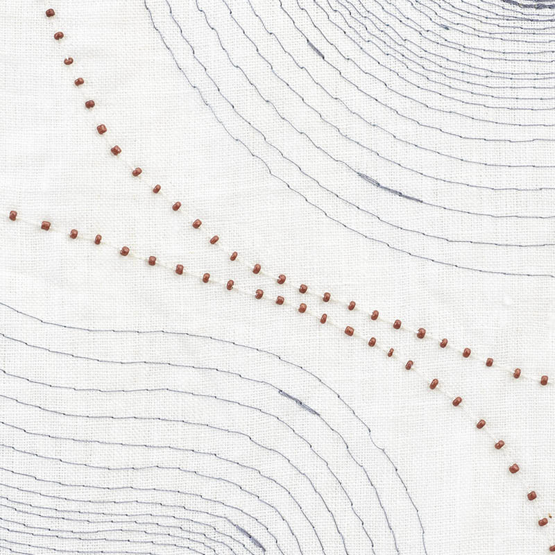 TOPO-BEADED-SHEER-SLATE-SCHUMACHER-75901 - Schumacher Fabric